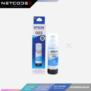 Epson 003 C13T00V200 Cyan Genuine Ink Bottle for L1110, L3100, L3101, L3110, L3150, L5190, L3210, L3250, L5290