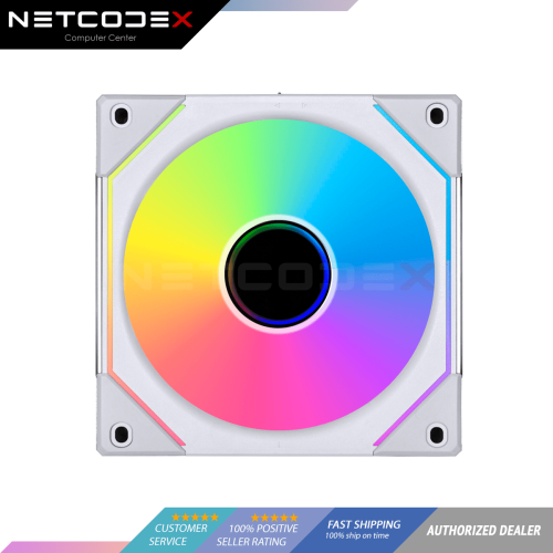 Lian Li UNI Fan SL-Infinity 120 RGB Single Pack White (No Controller Included) | Lian Li SL Infinity - UF-SLIN120-1W