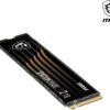 MSI SPATIUM M480 PCIe 4.0 NVMe M.2 2TB Internal SSD PCIe Gen4 NVMe 1.4 3D NAND 1400 TBW (SPATIUM M480 PCIe 4.0 NVMe M.2 2TB) - 3 Year Warranty