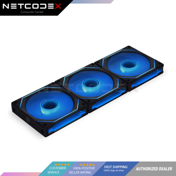 Lian Li UNI Fan SL-Infinity 120 RGB Triple Pack Black with Controller | Lian Li SL Infinity - UF-SLIN120-3B