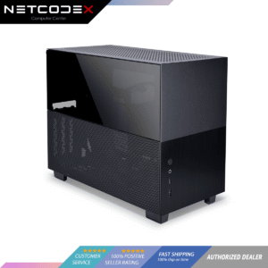 6618a866d7f2f4fef8f4ae0695fd47d3.png LIAN LI Q58 PCIe 4.0 Black Color SPCC / Aluminum / Tempered Glass Mini Tower Computer Case, PCI4.0 Riser Card Cable Included, PC Case --- Q58X4