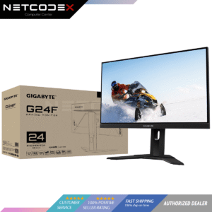 GIGABYTE G24F 24" 165Hz (170hz OC) 1080P Gaming Monitor, **2022 manufacture Year, No Coil Whine**, 1920 x 1080 IPS Display, 1ms (MPRT) Response Time, 90% DCI-P3, FreeSync Premium, 1x Display Port 1.2, 2x HDMI 2.0, 2x USB 3.0 - GP-G24F-AP
