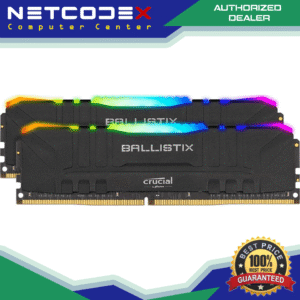 Crucial Ballistix RGB 3600 MHz DDR4 DRAM Desktop Gaming Memory Kit 16GB (8GBx2) CL16 BL2K8G36C16U4BL (Black)