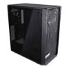 Fractal Design Meshify C Black ATX High-Airflow Compact Dark Tint Tempered Glass Window Mid Tower Computer Case, Blackout FD-CA-MESH-C-BKO-TG