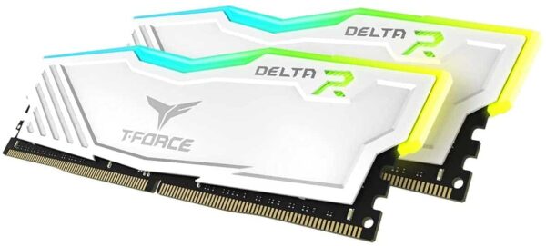 Teamgroup T-Force Delta RGB WHITE 16GB (2 x 8GB) CL16 288-Pin DDR4 SDRAM DDR4 3200 (PC4 25600) Intel XMP 2.0 Desktop Memory Model Tforce 3200mhz TF4D416G3200HC16CDC01