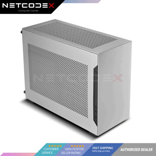Lian Li A4-H2O Silver PCIe Gen4 small form factor PC desktop case, SFX, SFX-L PSU support - A4-H20 A4 (A4-H20A4) - Silver