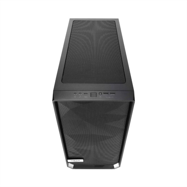 Fractal Design Meshify S2 Black ATX Modular High-Airflow Light Tint Tempered Glass Window Mid Tower Computer Case, Blackout FD-CA-MESH-S2-BKO-TGL