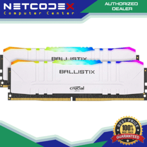 Crucial Ballistix RGB 3600 MHz DDR4 DRAM Desktop Gaming Memory Kit 16GB (8GBx2) CL16 BL2K8G36C16U4WL (White)