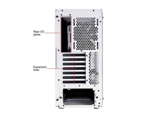 Fractal Design Meshify C WHITE ATX High-Airflow Compact Light Tint Tempered Glass Window Mid Tower Computer Case, FD-CA-MESH-C-WT-TGC