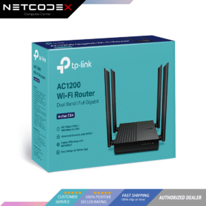 TP-Link Archer C64 AC1200 Dual-Band 5GHz 867 Mbps 2.4GHz 400 Mbps Beamforming Wireless MU-MIMO Wi-Fi Router | Wifi Router | Dual Band Wifi Router | Access Point | TPLink | TP Link