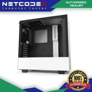 NZXT H510i - ATX Mid -Tower PC Gaming Case - Front I/O USB Type-C Port - Vertical GPU Mount - Tempered Glass Side Panel - Integrated RGB Lighting - Water-Cooling Ready - White/Black CA-H510I-W1