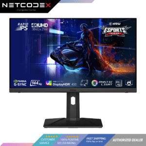 79bf8a2ac2ece18bc545243ce0c1cbbb.png MSI MAG281URF 28" 4K Gaming Monitor 3840 x 2160 (UHD), Rapid IPS, 1ms, 144Hz, G-Sync Compatible, HDR 400, HDMI, Displayport, USB Type-C, Tilt, Swivel, Height Adjustable, Pivot