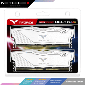 Teamgroup T-Force Delta RGB WHITE 16GB (2 x 8GB) CL16 288-Pin DDR4 SDRAM DDR4 3200 (PC4 25600) Intel XMP 2.0 Desktop Memory Model Tforce 3200mhz TF4D416G3200HC16CDC01
