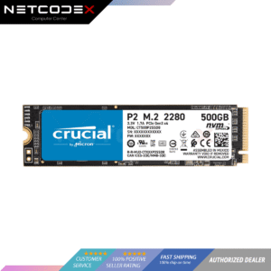 Crucial P2 500GB 3D NAND NVMe PCIe M.2 SSD Up to 2400MB/s - CT500P2SSD8