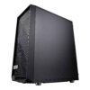 Fractal Design Meshify C Black ATX High-Airflow Compact Dark Tint Tempered Glass Window Mid Tower Computer Case, Blackout FD-CA-MESH-C-BKO-TG