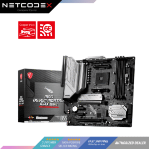 MSI MAG B550M MORTAR MAX WIFI Micro ATX Motherboard, MSI AM4 AMD Motherboard, AMD B550 SATA 6Gb/s PCIe 4.0 DDR4 Wi-Fi 6E, Micro ATX AMD Motherboard