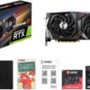 MSI Gaming GeForce RTX 3060 12GB 15 Gbps GDRR6 192-Bit HDMI/DP PCIe 4 Twin-Frozr Torx Fan Ampere RGB OC Graphics Card (RTX 3060 Gaming X 12G)
