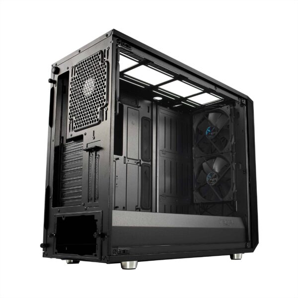 Fractal Design Meshify S2 Black ATX Modular High-Airflow Light Tint Tempered Glass Window Mid Tower Computer Case, Blackout FD-CA-MESH-S2-BKO-TGL