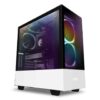 NZXT H510 Elite White - Premium Mid-Tower ATX Case PC Gaming Case - Dual-Tempered Glass Panel - Front I/O USB Type-C Port - Vertical GPU Mount - Integrated RGB Lighting - Water-Cooling Ready - 2 Aer RGB 2 140mm included - White/Black, CA-H510E-W1