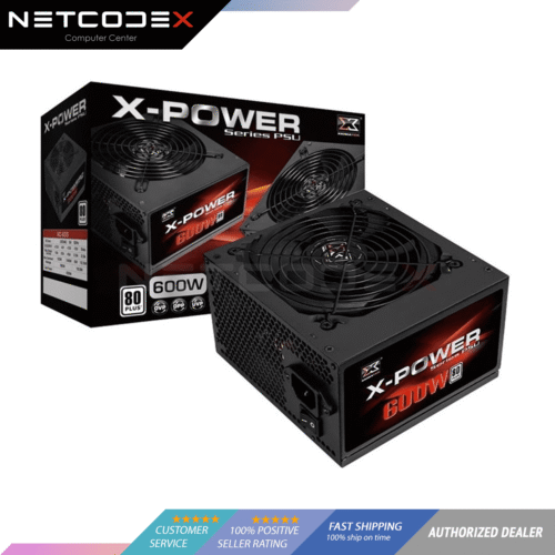 Xigmatek X-Power 600w 120mm Fan, 80 Plus White True Rated Backed By Xigmatek's  more than a decade of engineering innovation and experience (EN42647)
