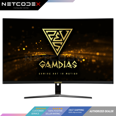 Gamdias Atlas DHD 32C 240hz 1080p VA Curved Gaming Monitor 2xDP 2xHDMI R1500 – DHD32C