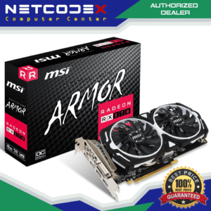 MSI Gaming Radeon RX 570 256-bit 8GB GDRR5 DirectX 12 VR Ready HDCP Ready CrossFireX Support CFX Graphcis Card - RX570 ARMOR 8G OC