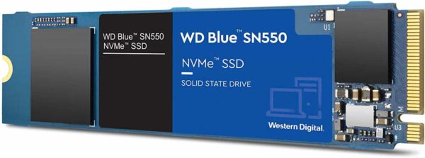 Western Digital 500GB WD Blue SN550 NVMe Internal SSD - Gen3 x4 PCIe 8Gb/s, M.2 2280, 3D NAND, Up to 2,400 MB/s - WDS500G2B0C
