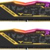 TEAMGROUP T-Force Delta TUF Gaming Alliance RGB DDR4 32GB (2x16GB) 3200MHz (PC4-25600) CL16 Desktop Gaming Memory Ram TF9D432G3200HC16FDC01 - TUF