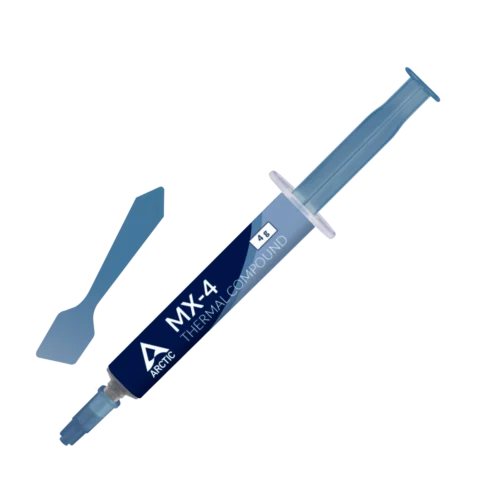 Arctic MX-4 4g Thermal Compound Paste with Spatula for All CPU Coolers with Extremely high thermal Conductivity Low Thermal Resistance Long Durability Metal-Free Non-Conductive Non-capacitive