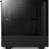 NZXT H510 Flow - CA-H52FB-01 - Compact ATX Mid-Tower PC Gaming Case - Perforated Front Panel - Tempered Glass Side Panel - Cable Management System - Water-Cooling Ready - Black