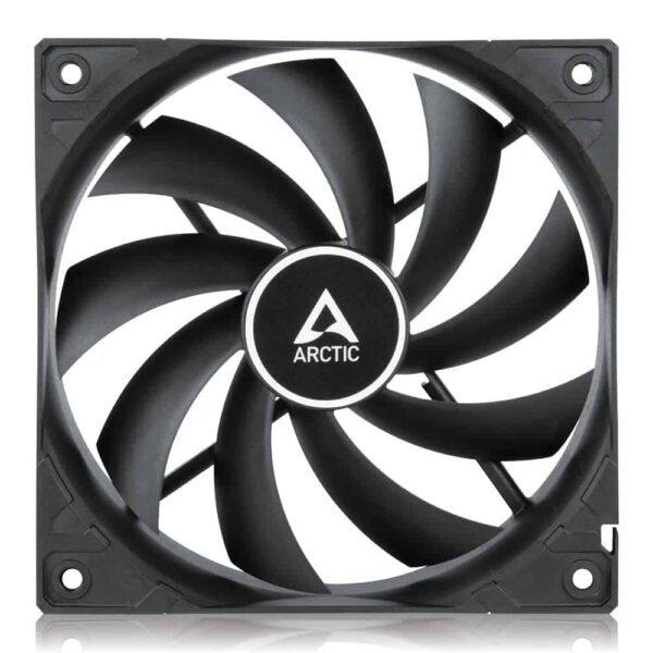 ARCTIC F12 Set of 5 (5-Pack) - 120 mm Standard Case Fan, Value Pack, Low Noise, Very Quiet Motor, Computer, Fan Speed: 1350 RPM - Black/Black