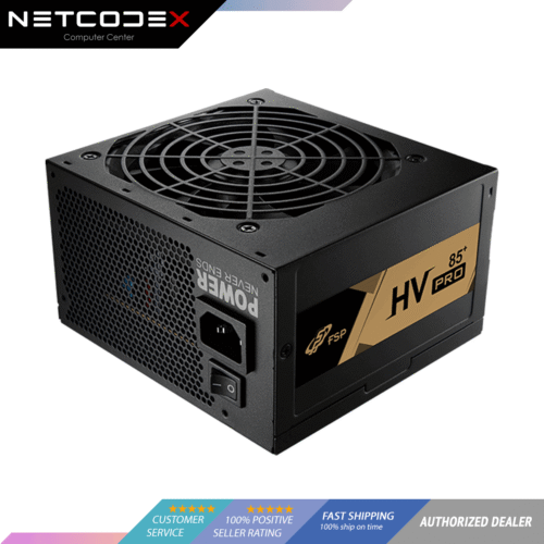 FSP HV Pro 550W PSU 85+ Power Supply Unit FSP550-51AAC **2022 New Upgraded 85 Plus Version, 88% efficiency **