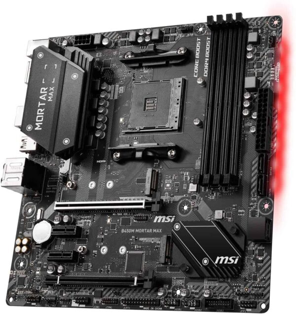 MSI B450M Mortar Max Socket AM4 AMD B450 DDR4 Micro ATX Motherboard (B450M MORTAR MAX)