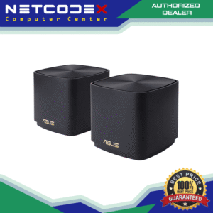 ASUS ZenWiFi AX Mini Mesh WiFi 6 System 2-PACK, Black (AX1800 XD4 2PK) - Whole Home Coverage up to 4800 sq.ft & 5+ rooms, AiMesh, Included Lifetime Internet Security, Easy Setup, Parental Control