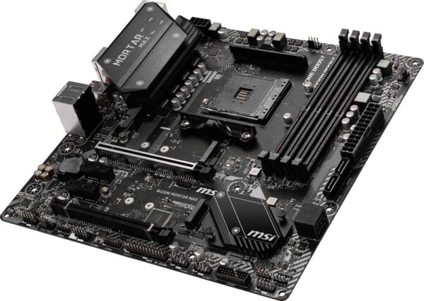 MSI B450M Mortar Max Socket AM4 AMD B450 DDR4 Micro ATX Motherboard (B450M MORTAR MAX)
