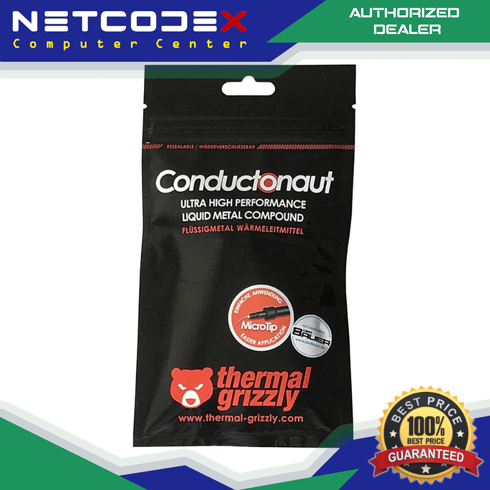 Thermal Grizzly Liquid Metal Conductonaut - 1 g - 73 W/(m·K)