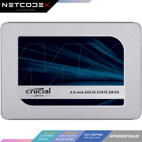 Crucial MX500 500GB 3D NAND SATA 2.5 Inch Internal SSD, up to 560MB/s - CT500MX500SSD1