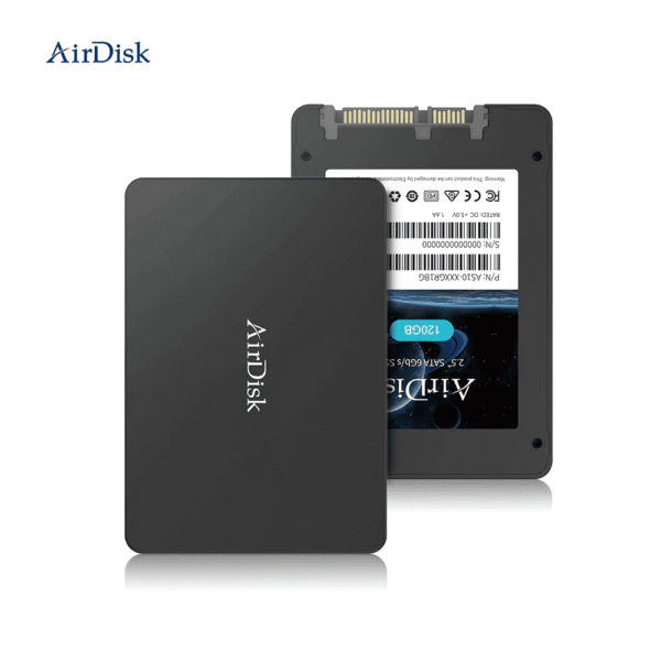 Airdisk 120GB S10 SATA 3 2.5" Internal SSD - 2 years warranty, Up to 550MB/s read, Black, local PH release, AS10X-120GB1G