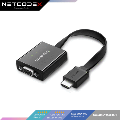 UGREEN MM103 HDMI to VGA with 3.5MM Audio + Micro USB Converter 40248