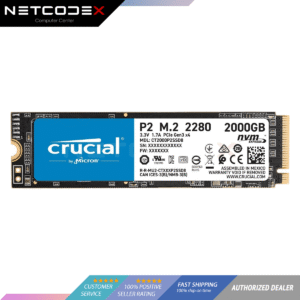 Crucial P2 2TB 3D NAND NVMe PCIe M.2 SSD Up to 2400MB/s - CT2000P2SSD8