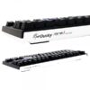 Ducky One 2 TKL RGB  Mechanical Keyboard - Cherry MX Brown Switch - PBT Double-Shot Seamless Keycaps - Detachable USB Type-C - 3 Level Angle Adjustments - Customizable RGB Light Effects, Black top white bottom (DKON1787ST-BUSPDAZT1)