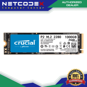 Crucial P2 1TB 1000GB 3D NAND PCIe NVMe Gen 3 M.2 SSD Up to 2400 MB/s 1 TB - CT1000P2SSD8