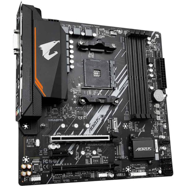 Gigabyte B550M AORUS ELITE AM4 Micro-ATX Motherboard with Pure Digital VRM Solution Dual PCIe 4.0/3.0 M.2 Connectors DDR4 PCIe 4.0 mATX for AMD Ryzen - GA-B550M-AORUS-ELITE