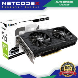 c38aee848ed125f2610f335679e8fa76.png Palit GeForce RTX 3060 Dual 12GB GDDR6 Graphics Card, 3584 Core, 1320 MHz GPU, 1837 MHz Boost, Ampere Architechture, 3 x DisplayPort, HDMI, Dual Fans with 0-dB Tech NE63060019K9-190AD