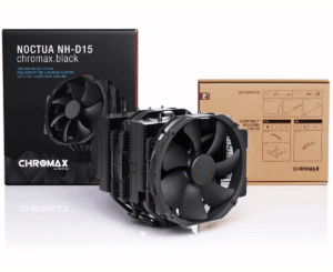 Noctua NH-D15 chromax.black, **NEW LGA 1700 support** 140mm dual-tower CPU cooler (Black) for Intel and AMD NH D15 Chromax Black - NH-D15 CH.BK