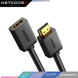 UGREEN HDMI Extension Cable 4K HDMI Extender Male to Female 1M Compatible with Nintendo Switch Xbox One S 360 PlayStation Roku TV Stick Blu Ray Player Google Chromecast Wii U HDTV Laptop PC HD107 - 10141