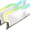 Teamgroup T-Force Delta RGB WHITE 16GB (2 x 8GB) CL16 288-Pin DDR4 SDRAM DDR4 3200 (PC4 25600) Intel XMP 2.0 Desktop Memory Model Tforce 3200mhz TF4D416G3200HC16CDC01