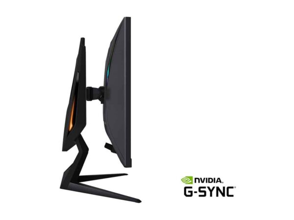 AORUS FI27Q-X 27" 240Hz 1440P HBR3, Adaptive-Sync, FreeSync Premium, G-Sync Compatible, SS IPS Gaming Monitor, Exclusive Built-in ANC, 2560 x 1440, 0.3ms Response Time, HDR, 93% DCI-P3, 1x DisplayPort 1.4, 2x HDMI 2.0, 2x USB 3.0 GP-FI27Q-X-AP