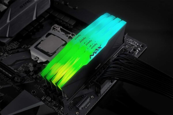 Apacer NOX RGB 16GB (2x8GB) KIT DDR4 3200MHz 1.35V CL16 (16-20-20-38) Desktop Memory Black - 2 pack