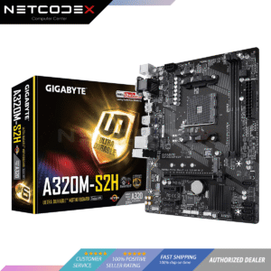 GIGABYTE GA-A320M-S2H (AMD Ryzen AM4/MicroATX/2xDDR4/HDMI/Realtek ALC887/3xPCIe/USB3.1 Gen 1/LAN/Motherboard) A320M S2H